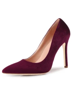 Escarpin Bleu Royal Velvet Bout Pointu Talon Aiguille 2026 Escarpins Femmes
