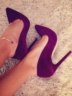 Escarpins femme talon haut bout pointu