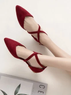 Escarpins femme talon plate noir
