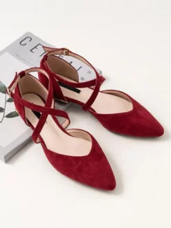 Escarpins femme talon plate noir
