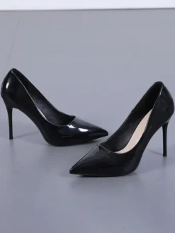 Escarpins Femme à Talons Hauts avec Bout Pointu Unicolore