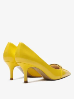 Escarpins noirs à petits talons bout pointu chaussures habillées à enfiler pour femmes