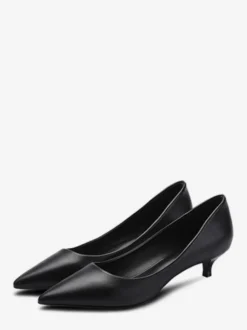 Escarpins à petits talons bout pointu chaussures à enfiler