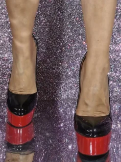 Escarpins sexy à talons hauts et talons aiguilles pour femmes escarpins supérieurs en PU verni