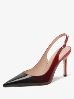 Escarpins à talons aiguilles boutons chaussures femmes