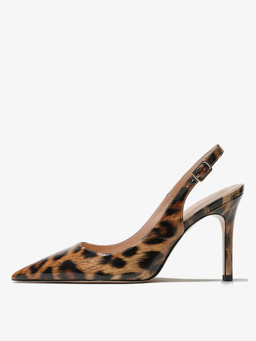 Escarpins à talons aiguilles boutons chaussures femmes