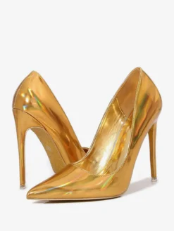 Escarpins à talons aiguilles et bout pointu rouges pour femmes grande taille