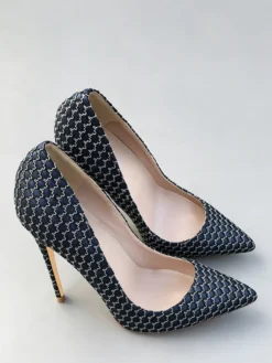 Escarpins à talons aiguilles imprimés bout pointu