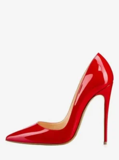 Escarpins à Talons Hauts avec Bout Pointu Unicolore