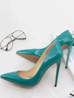 Escarpins à Talons Hauts avec Bout Pointu Unicolore