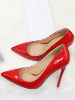 Escarpins à Talons Hauts avec Bout Pointu Unicolore