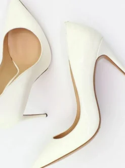 Escarpins à Talons Hauts avec Bout Pointu Unicolore