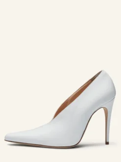 Escarpins à talons hauts bordeaux pour femmes bout pointu à enfiler