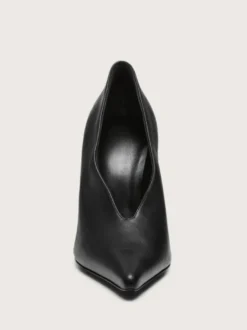 Escarpins à talons hauts bordeaux pour femmes bout pointu à enfiler