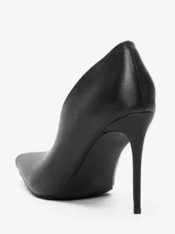Escarpins à talons hauts bordeaux pour femmes bout pointu à enfiler