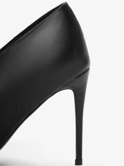 Escarpins à talons hauts bordeaux pour femmes bout pointu à enfiler