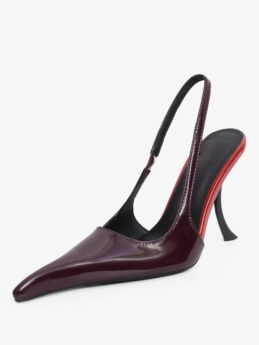 Escarpins à talons hauts bout pointu bride arrière