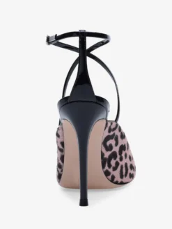 Escarpins à talons hauts et bout pointu en crin de cheval