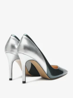 Escarpins à talons hauts pour femmes bout pointu patchwork à enfiler