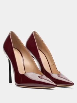 Escarpins à talons hauts pour femmes Escarpins à bout pointu Burgundu