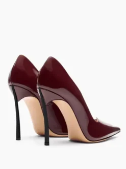 Escarpins à talons hauts pour femmes Escarpins à bout pointu Burgundu