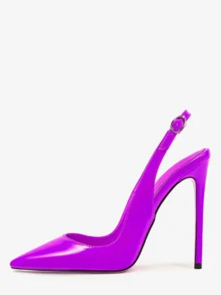 Escarpins à talons hauts pour femmes chaussures habillées à bout pointu et bride arrière