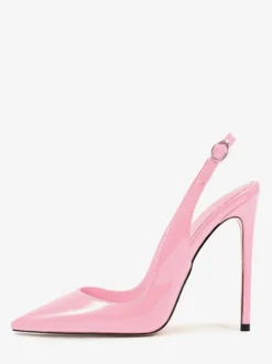 Escarpins à talons hauts pour femmes chaussures habillées à bout pointu et bride arrière