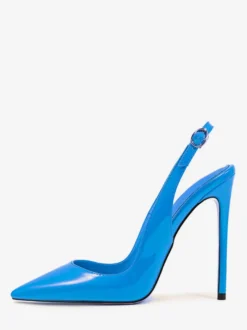Escarpins à talons hauts pour femmes chaussures habillées à bout pointu et bride arrière