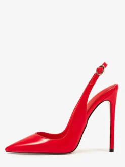 Escarpins à talons hauts pour femmes chaussures habillées à bout pointu et bride arrière