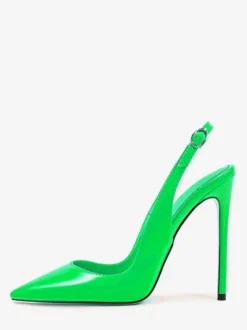 Escarpins à talons hauts pour femmes chaussures habillées à bout pointu et bride arrière