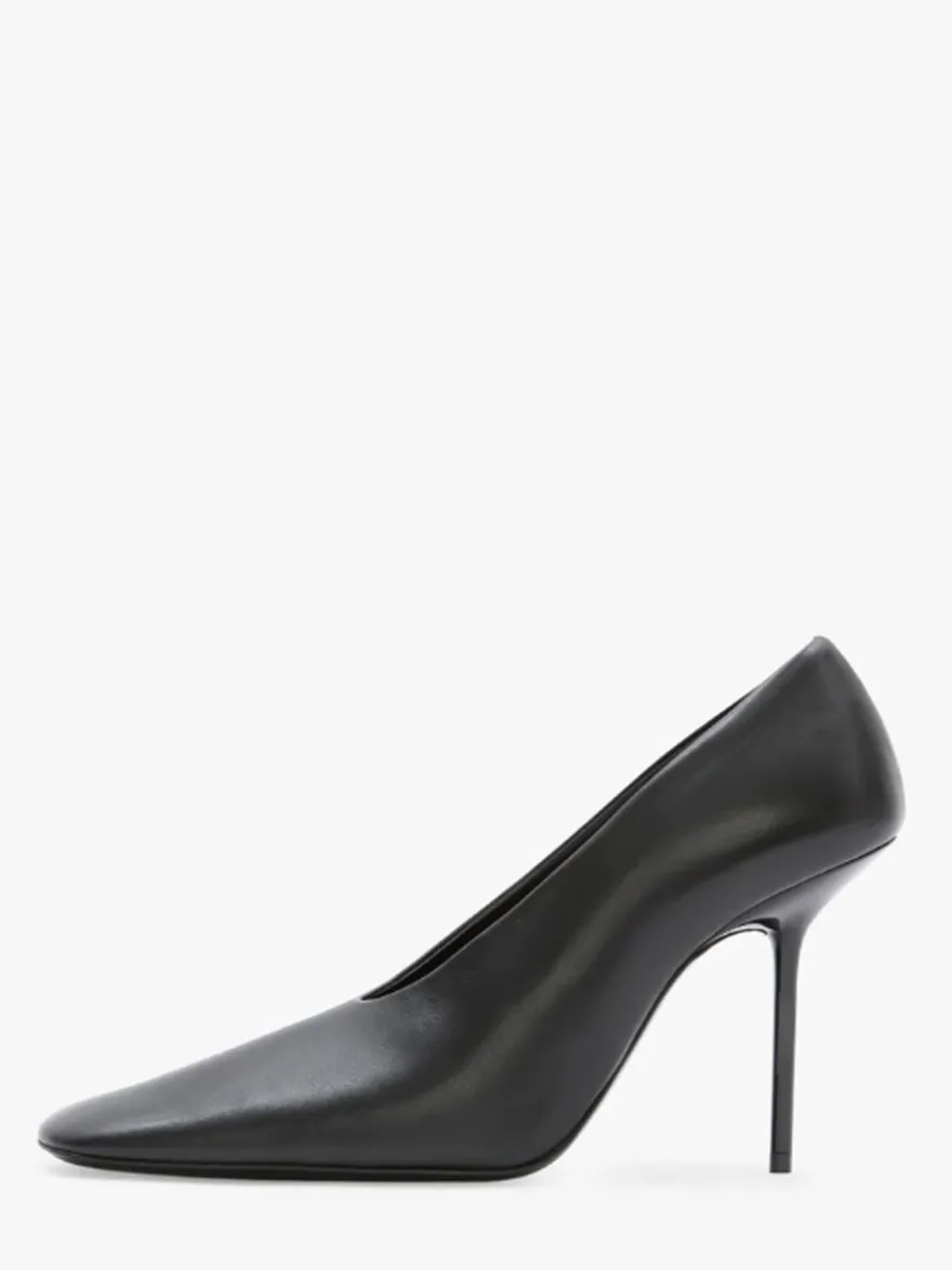Escarpins à talons hauts pour femmes bout carré chaussures habillées à enfiler