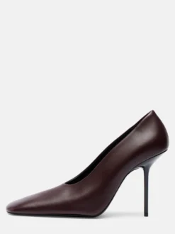Escarpins à talons hauts pour femmes bout carré chaussures habillées à enfiler