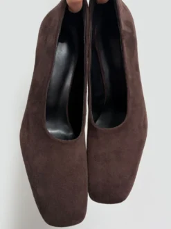 Escarpins à talons hauts pour femmes bout carré chaussures habillées à enfiler