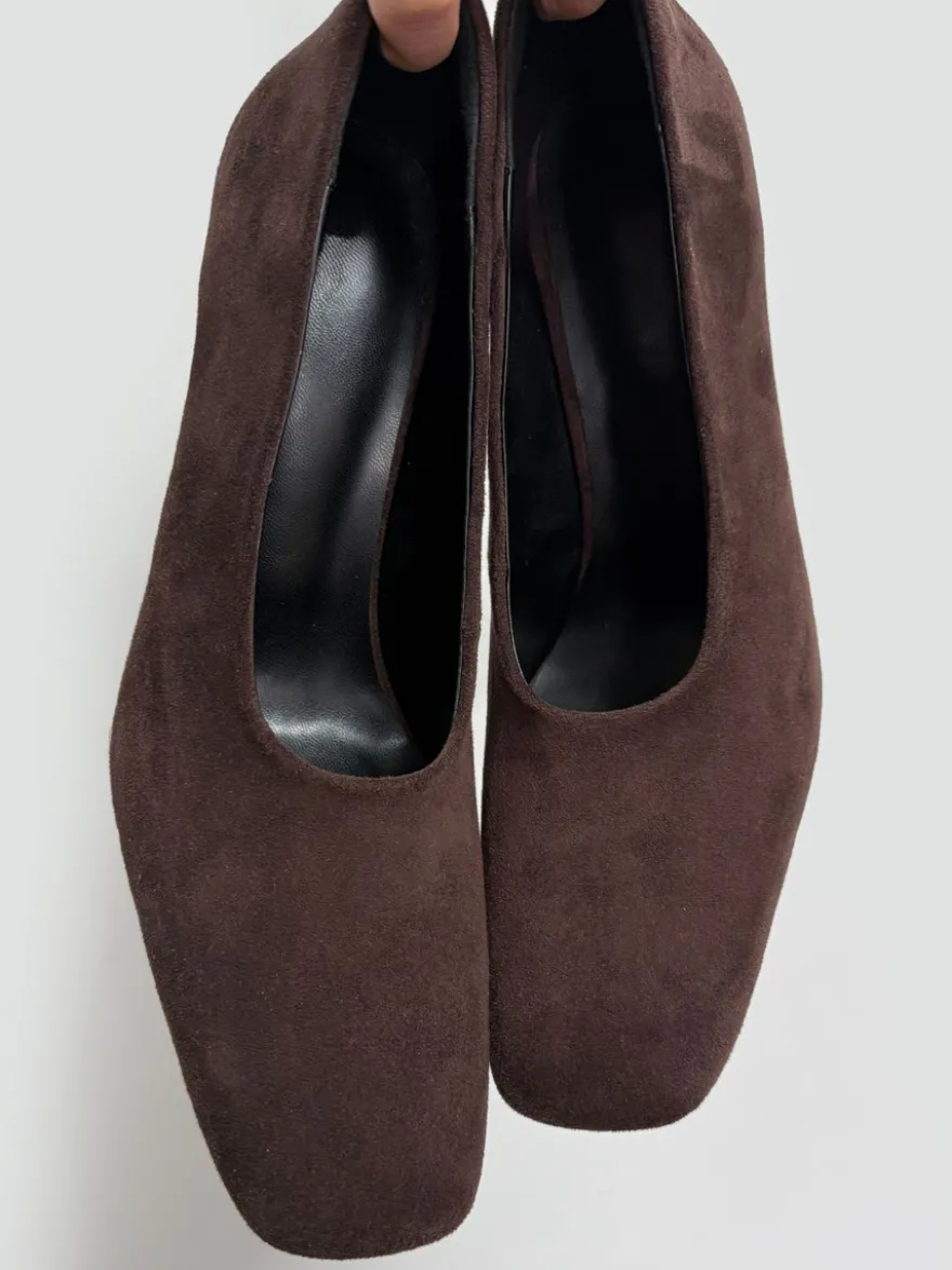 Escarpins à talons hauts pour femmes bout carré chaussures habillées à enfiler