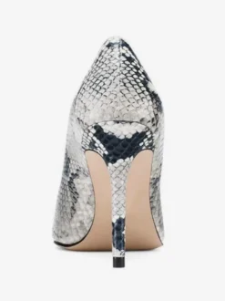 Escarpins à talons hauts pour femmes bout pointu motif serpent à enfiler