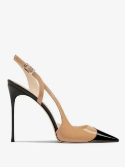 Escarpins à talons hauts pour femmes bout pointu bride arrière ajourée