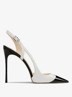 Escarpins à talons hauts pour femmes bout pointu bride arrière ajourée