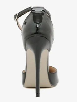 Escarpins à talons hauts pour femmes grande taille talon aiguille cuir PU