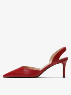 Escarpins à talons noirs à bout pointu et talon aiguille pour femmes