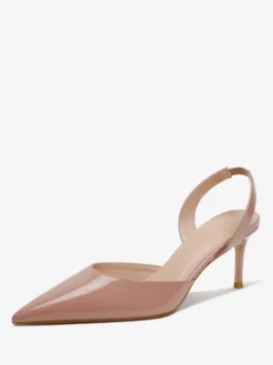 Escarpins à talons noirs à bout pointu et talon aiguille pour femmes