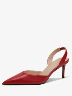 Escarpins à talons noirs à bout pointu et talon aiguille pour femmes