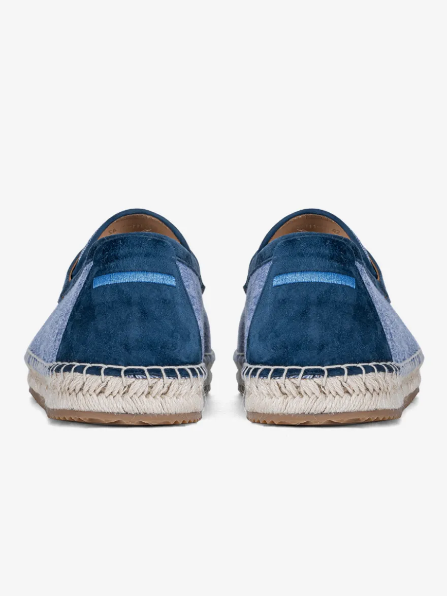 Espadrilles à enfiler pour homme avec semelle en corde tressée