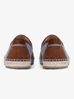 Espadrilles à enfiler pour homme avec semelle en corde tressée