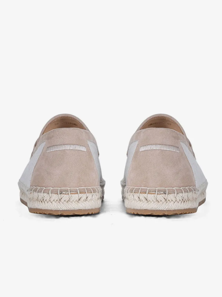 Espadrilles à enfiler pour homme avec semelle en corde tressée