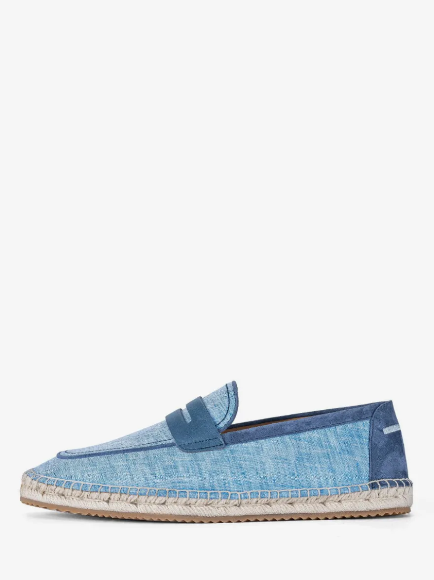 Espadrilles à enfiler pour homme avec semelle en corde tressée