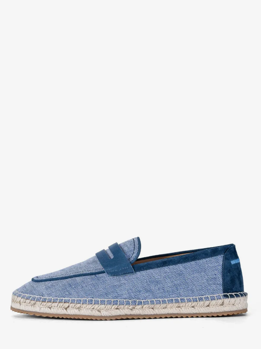 Espadrilles à enfiler pour homme avec semelle en corde tressée