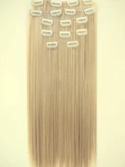Extension Cheveux Synthétique Rajout de cheveux Boucles de Cheveux Longues