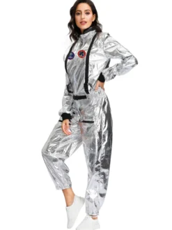 Femmes Homme Enfatn Astronaute Cosplay Costume Combinaison Costumes d'Halloween