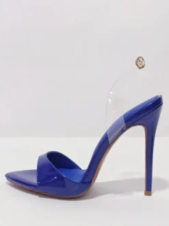 Femmes Quotidien Décontracté Chic Bout Pointu Talon Aiguille Escarpins PU Cuir