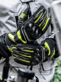 Gants Blancs Moto Chaude Anti-Chute Imperméable Course Vélo Escalade Randonnée